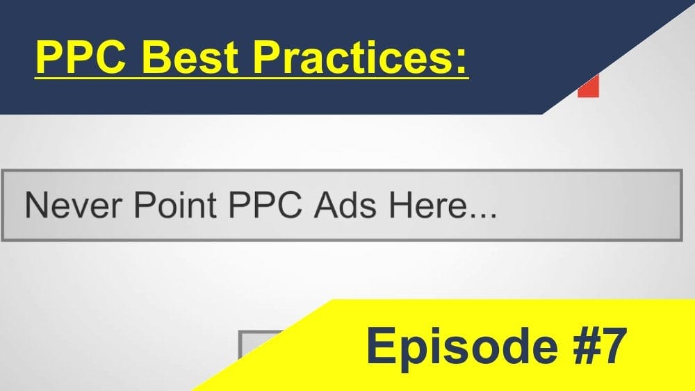 Never Point PPC Ads Here