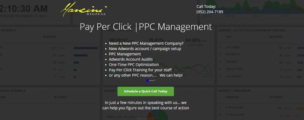 PPC Management Landing Page